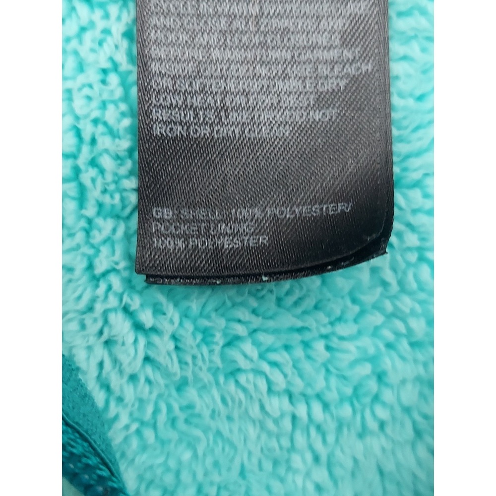The NORTH FACE Fleece Jacket Womens XS Aqua Blue Full Zip Pockets Mock Neck - Picture 7 of 16